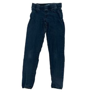 Old Navy Blue Rockstar Mid Rise Skinny Rouched Pull On Jeggings Size 4 Women’s